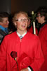 John grad with rose